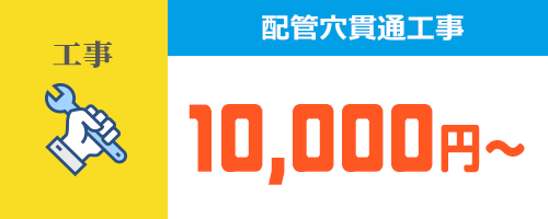 配管穴貫通工事